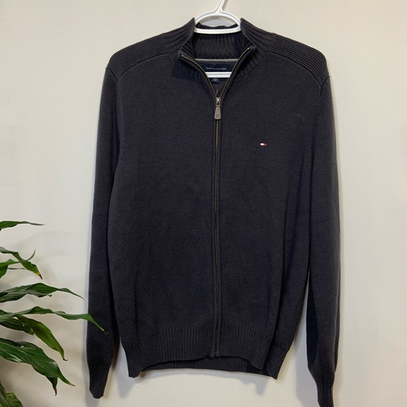 Tommy Hilfiger Zip-Up Knit Sweater
